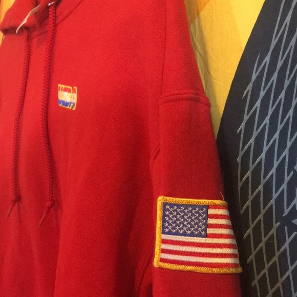 Red USA sweatshirt MM - Picture 2 of 5